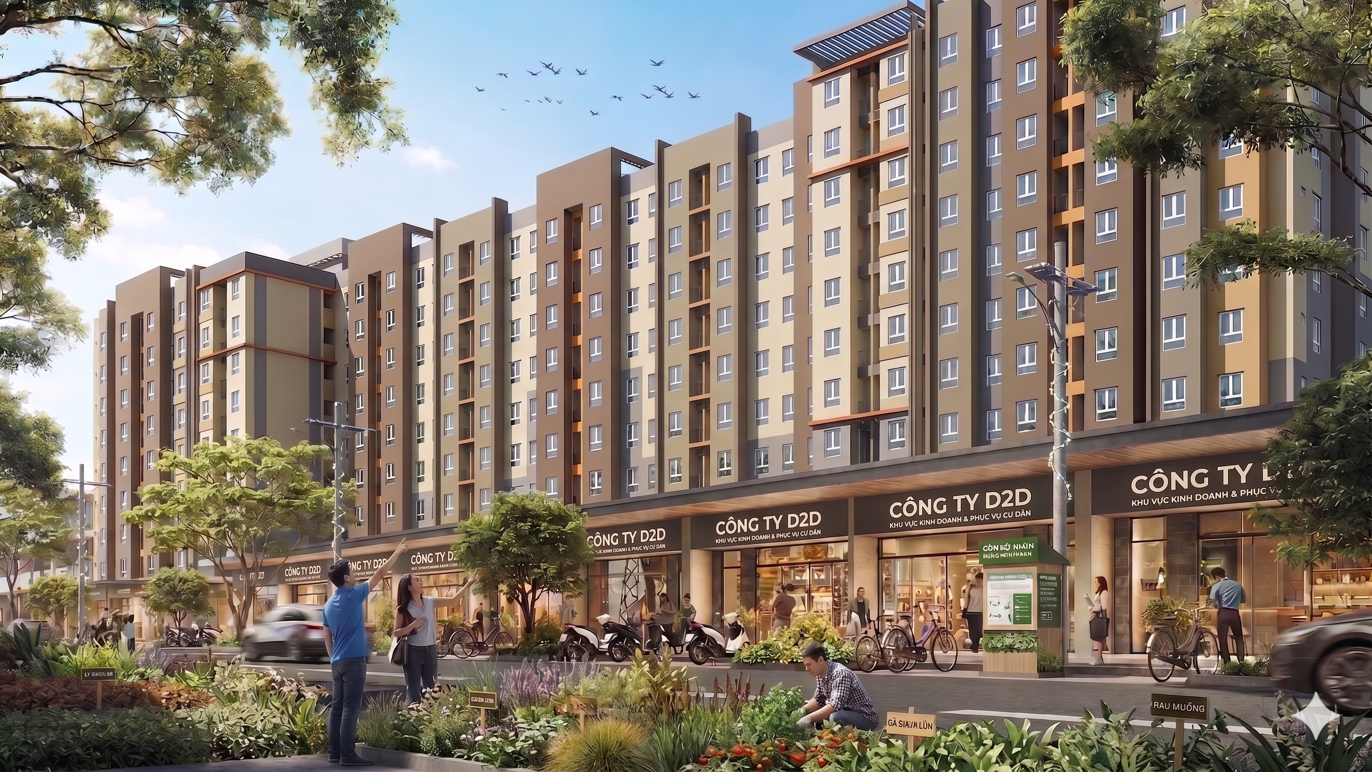Phối cảnh tổng thể dự án Nhà ở xã hội Lộc An